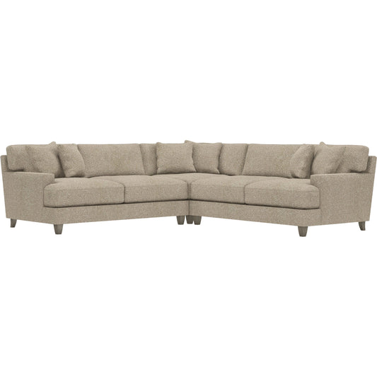 Mila 3-PIECE Fabric Sectional by Bernhardt in wdf, 789 portobello. Made from unique in a unique style.