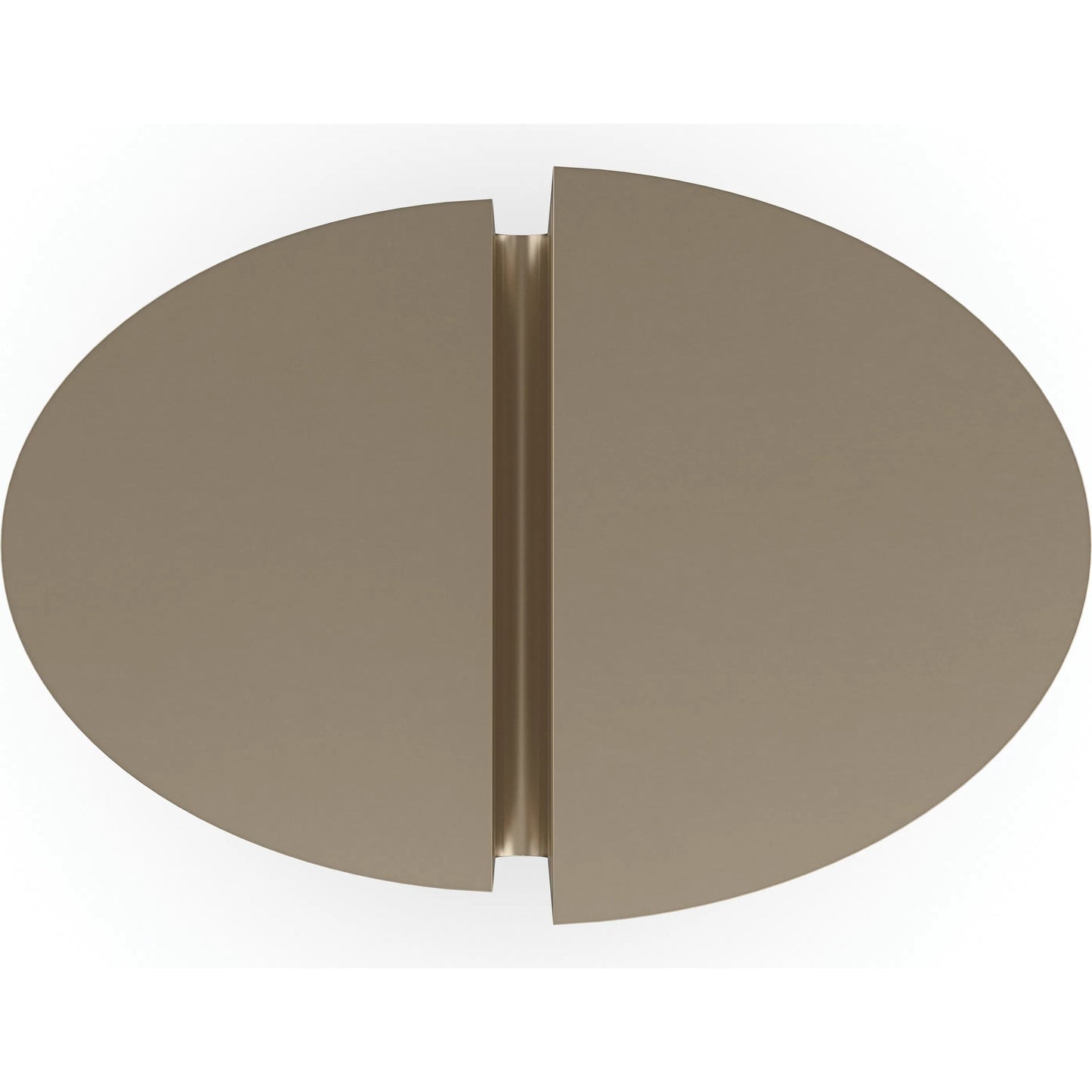 003 SI-2193848 | Closeup | Discord Side Table by Caracole in modern walnut, lucent bronze metallic. Made from poplar, metal, quartered walnut in a unique style.