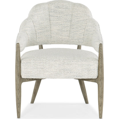 Linville Falls Bynum Bluff Accent Chair by Hooker Furniture in neutral merino cotton and mink. Made from veneers, fabric in a modern style.