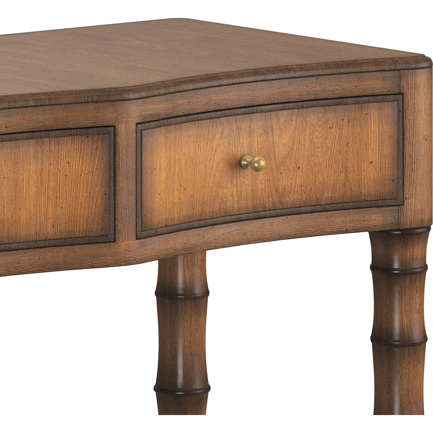 006 SI-2514178 | Additional Silo | Harbor Sofa Table by A.R.T. Furniture in deep woods. Made from rubber wood solid, prima vera quarter cut, light figure veneer in a traditional style.