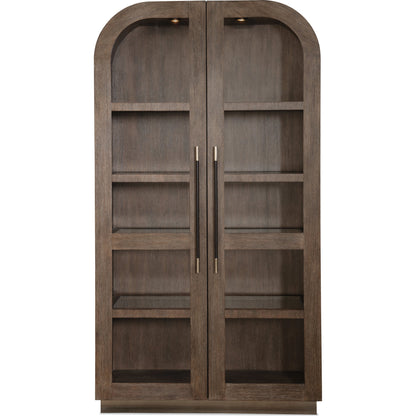 Modern Mood Display Cabinet by Hooker Furniture. Made from oak veneers, metal, glass in a modern style.