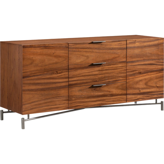 Loft Brasea Buffet by Bernhardt in brown. Made from wood, metal in a unique style.