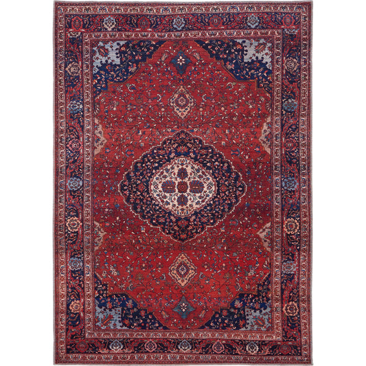 Rawlins Transitional Rug - 39HDF by Feizy in red, blue, tan. Made from 100% polyester chenille in a unique style.