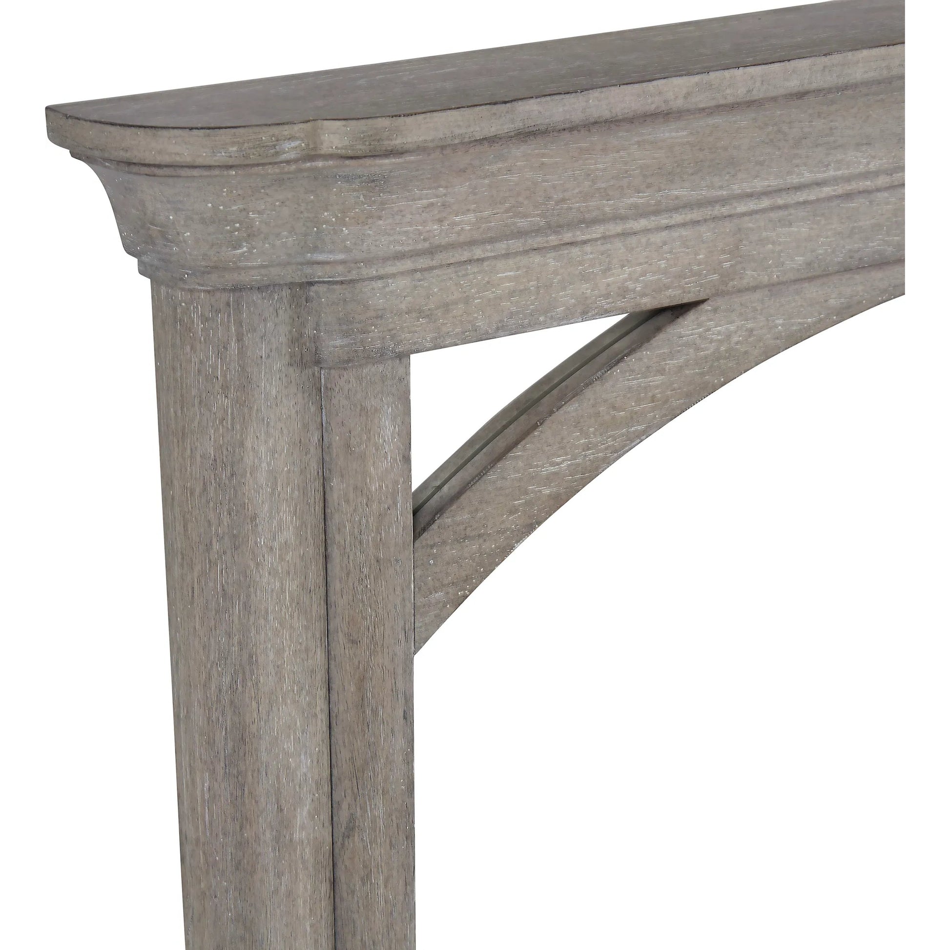 Abbotts Glen Dresser Mirror by Pulaski Furniture in windmill grey. Made from split heart cathedral oak in a transitional style.
