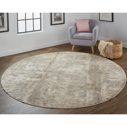 Parker Transitional Rug - 3701F by Feizy in tan, ivory, brown. Made from viscose, polyester in a unique style.