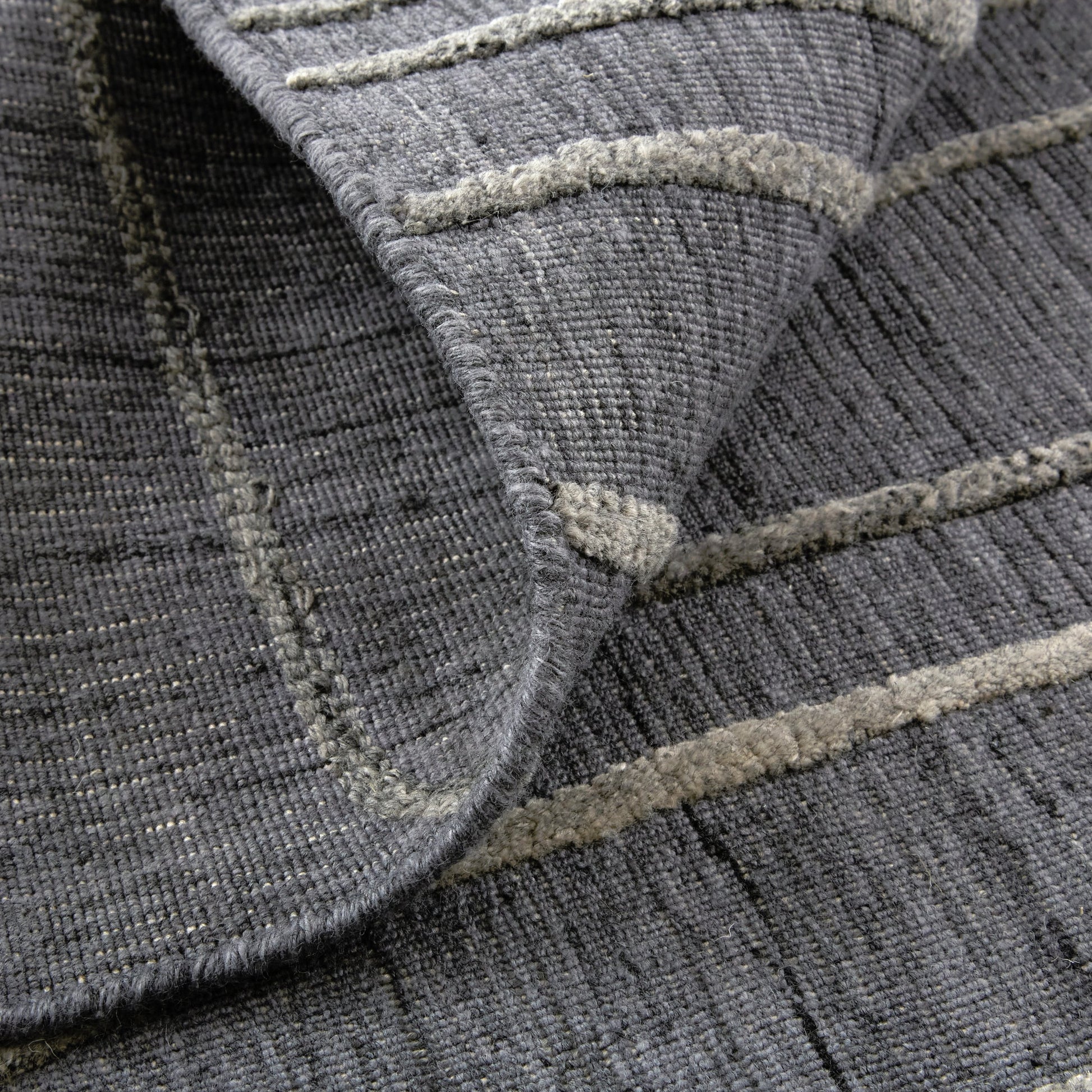 Haverhill Transitional Solid Rug - T07T8000 by Thom Felicia by Feizy Rugs in gray, silver. Made from viscose, wool in a unique style.