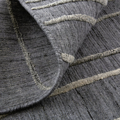 Haverhill Transitional Solid Rug - T07T8000 by Thom Felicia by Feizy Rugs in gray, silver. Made from viscose, wool in a unique style.