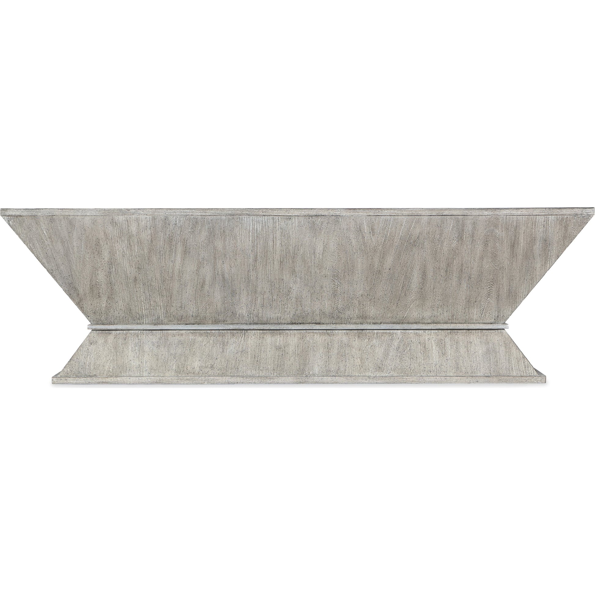 Melange Korena Square Cocktail Table by Hooker Furniture in gray. Made from elm veneers, resin in a modern style.