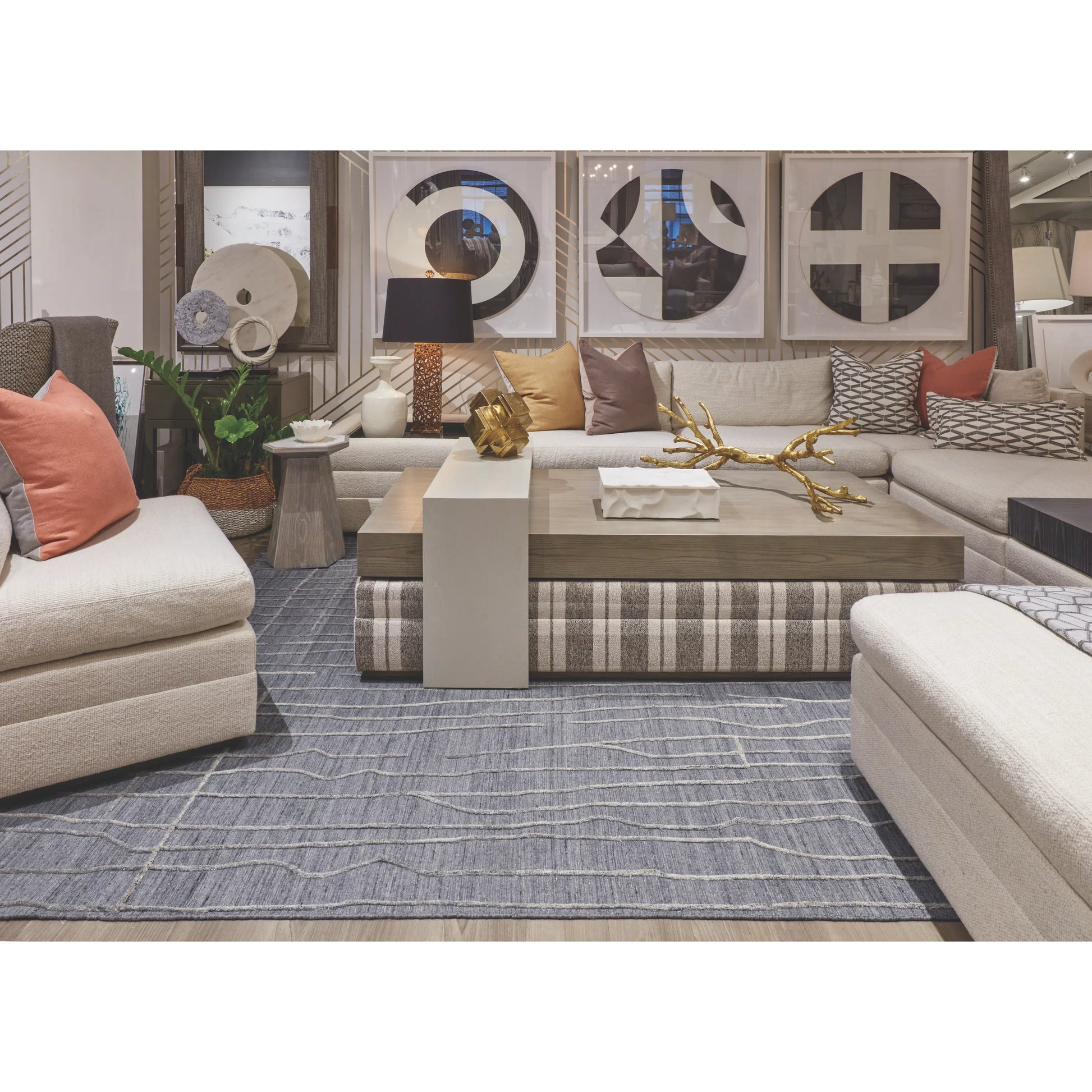 Haverhill Transitional Solid Rug - T07T8000 by Thom Felicia by Feizy Rugs in gray, silver. Made from viscose, wool in a unique style.