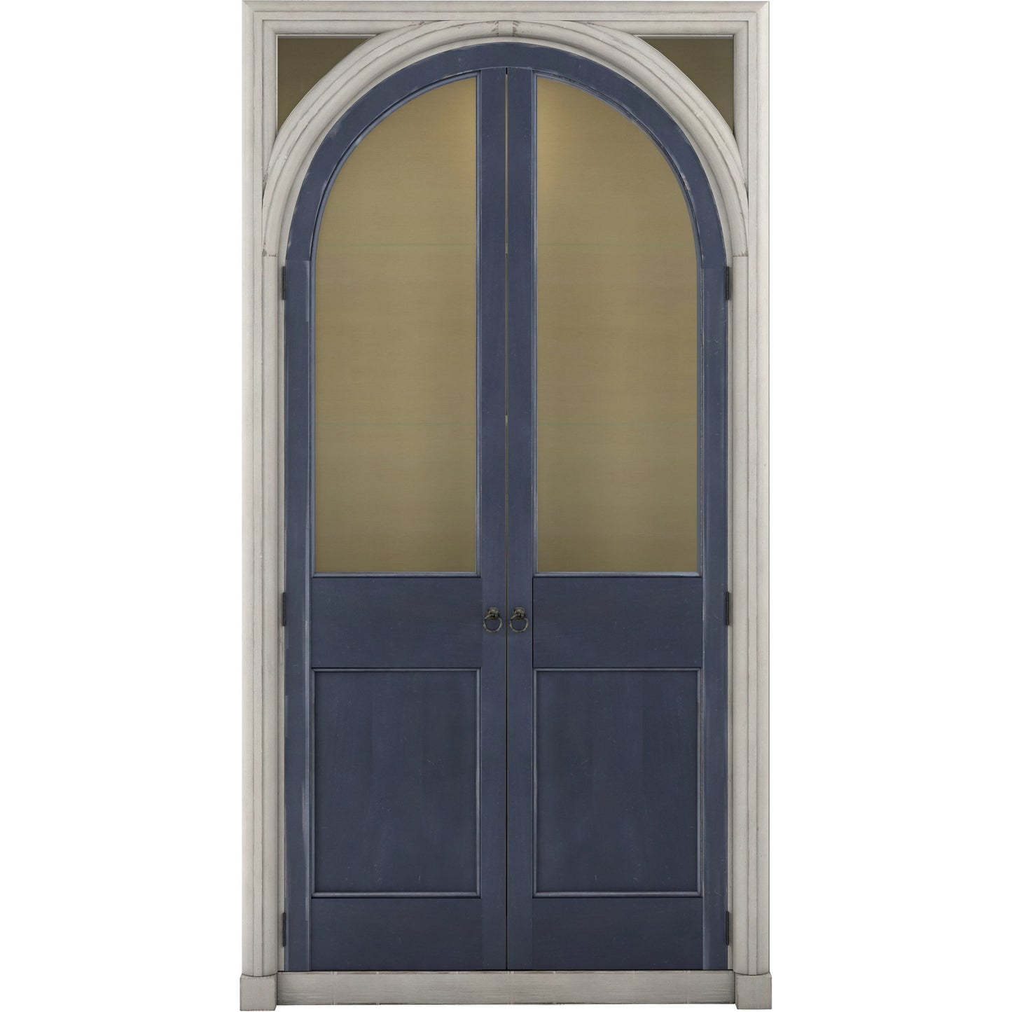 002 SI-2155749 | Additional Silo | Alcove Display Cabinet by A.R.T. Furniture in belgian ivory, slate blue. Made from acacia solids, maple veneers, glass, linen, metal in a modern style.