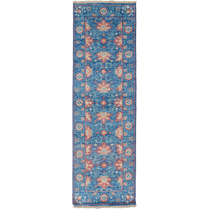 Beall Traditional & Botanical Rug - 6713F by Feizy in blue, red. Made from wool in a unique style.