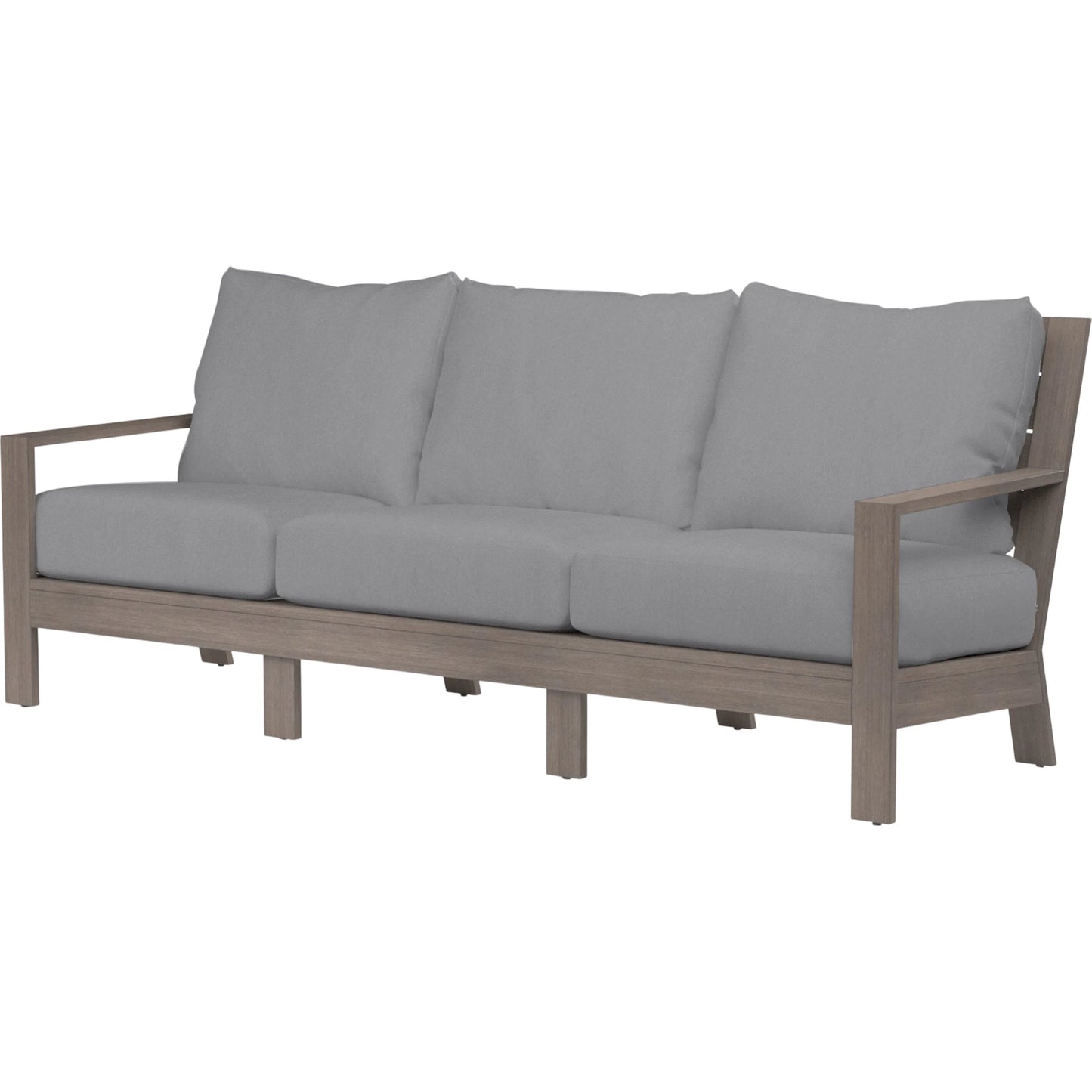 005 SI-2513802 | Primary Silo | Laguna Outdoor Sofa by Sunset West in browns. Made from aluminum in a modern style.