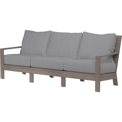 Laguna Outdoor Sofa by Sunset West in browns. Made from aluminum in a modern style.