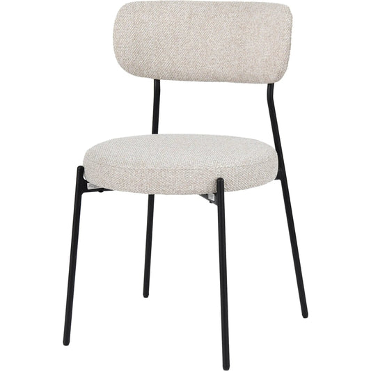 Kai Dining Chair (Set of 2) by LH Imports in black. Made from polyester, foam, iron, plywood in a unique style.