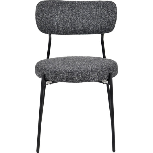 Kai Dining Chair (Set of 2) by LH Imports in black. Made from polyester, foam, iron, plywood in a unique style.