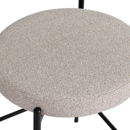 Kai Counter Stool (Set of 2) by LH Imports in black. Made from polyester, foam, iron, plywood in a transitional style.