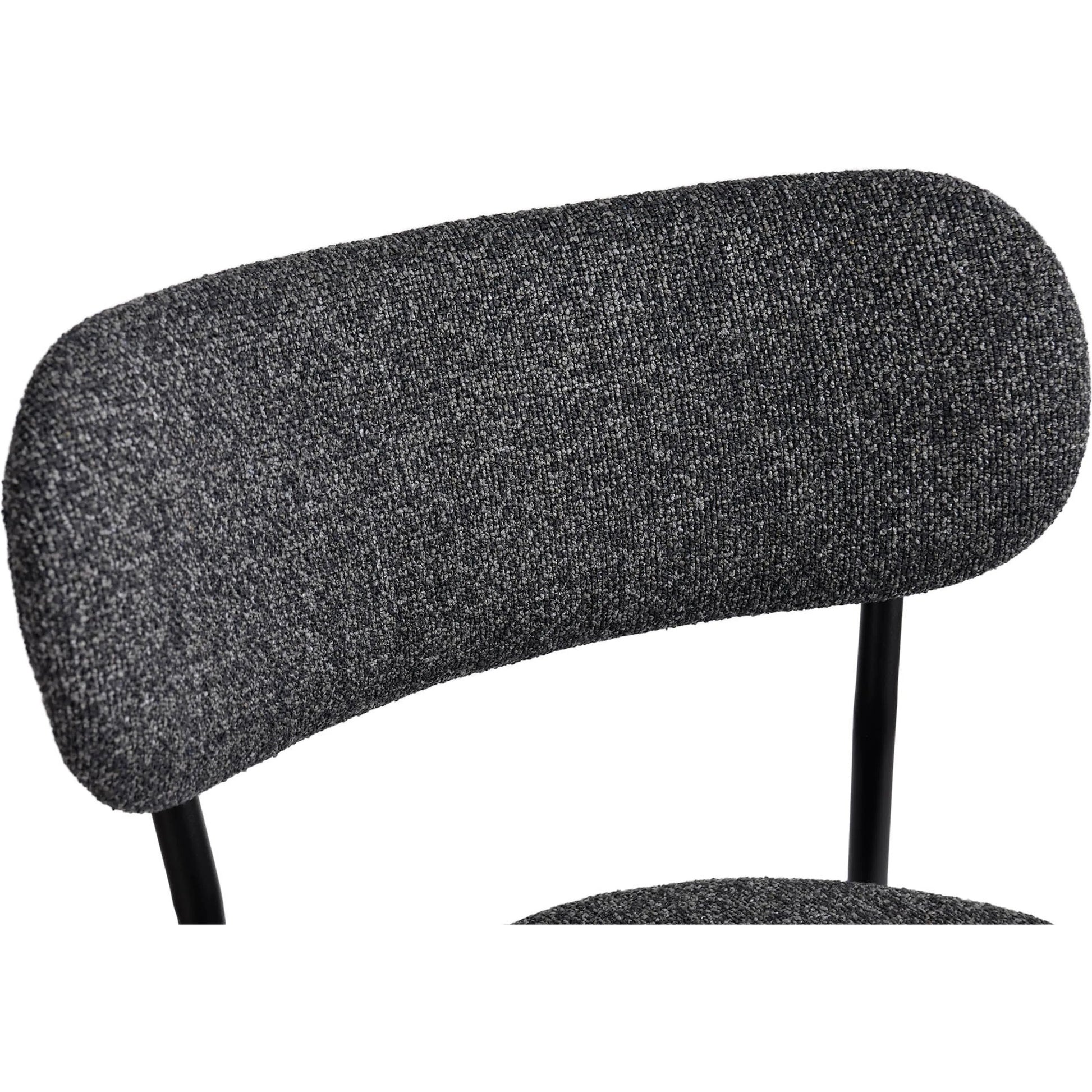 Kai Counter Stool (Set of 2) by LH Imports in black. Made from polyester, foam, iron, plywood in a transitional style.