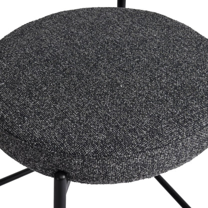 Kai Counter Stool (Set of 2) by LH Imports in black. Made from polyester, foam, iron, plywood in a transitional style.