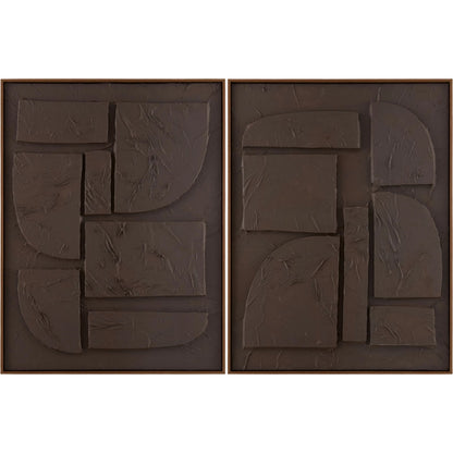 Kako Framed Art (Set of 2) by Livabliss in hand painted. Made from canvas, polystyrene in a unique style.