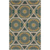 Olive, Teal, Light Olive, Ivory / 2' x 3'