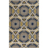 Ivory, Light Gray, Tan, Navy / 2' x 3'