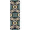 Gray, Medium Green, Tan, Navy / 2' x 3'