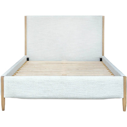 Kamelia Bed by LH Imports in grey, alabaster and sand. Made from unique in a transitional style.