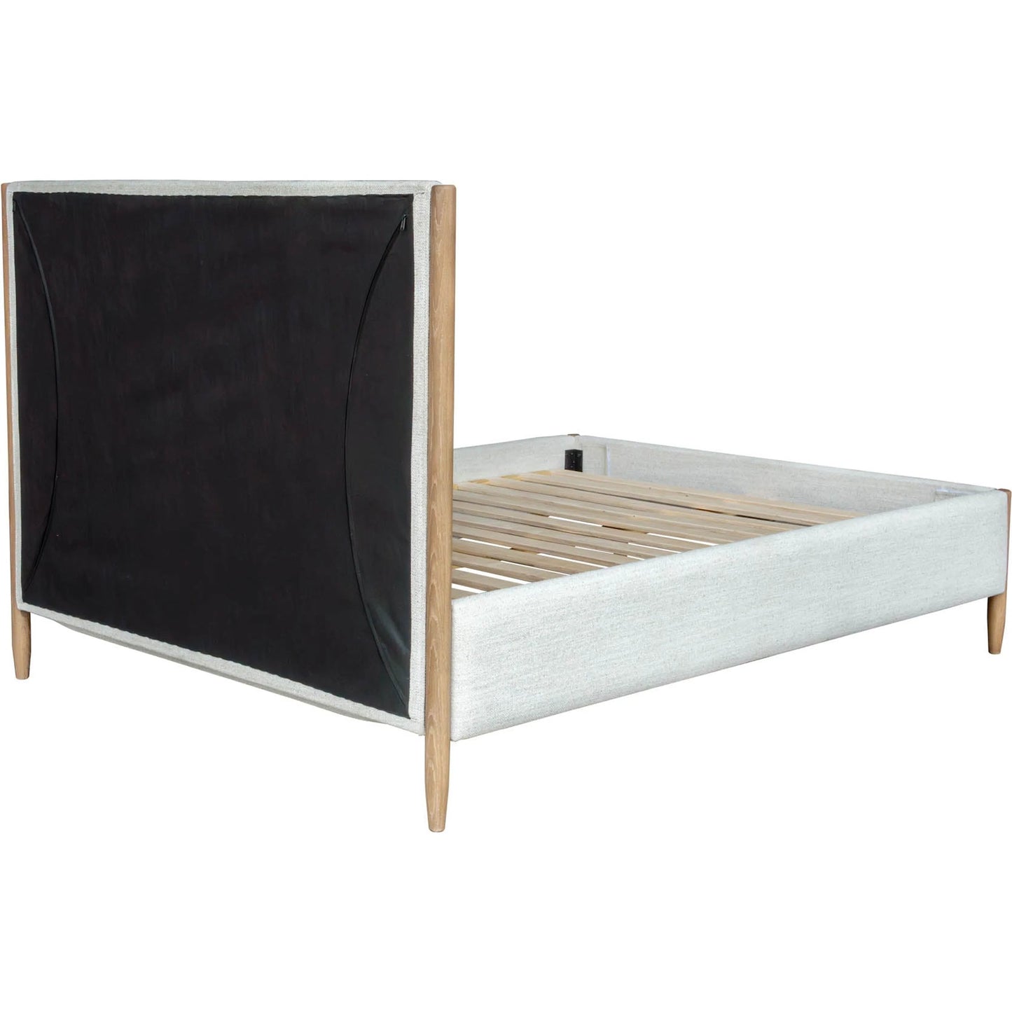 006 SI-2452859 | Additional Silo | Kamelia Bed by LH Imports in grey, alabaster and sand. Made from unique in a transitional style.
