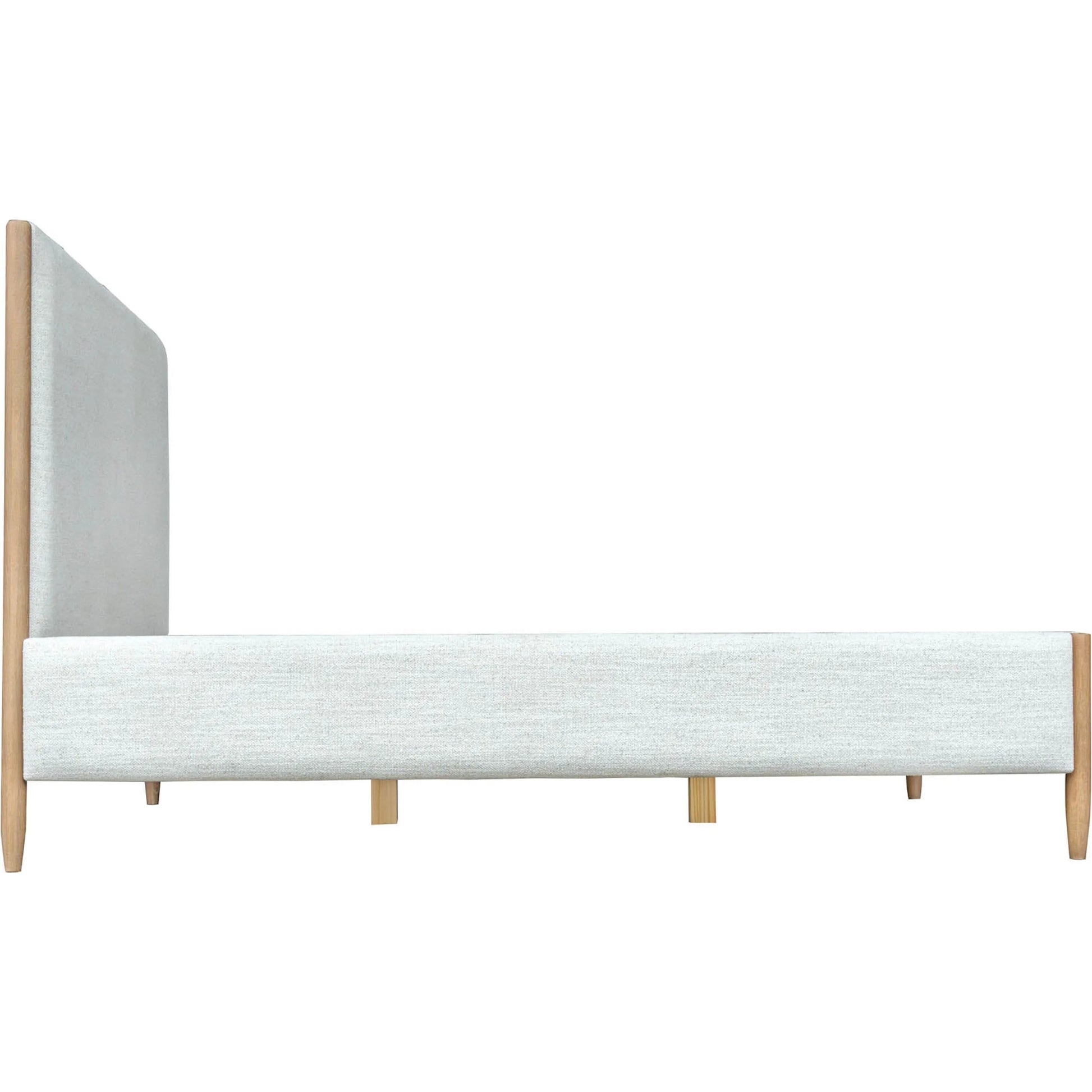 Kamelia Bed by LH Imports in grey, alabaster and sand. Made from unique in a transitional style.