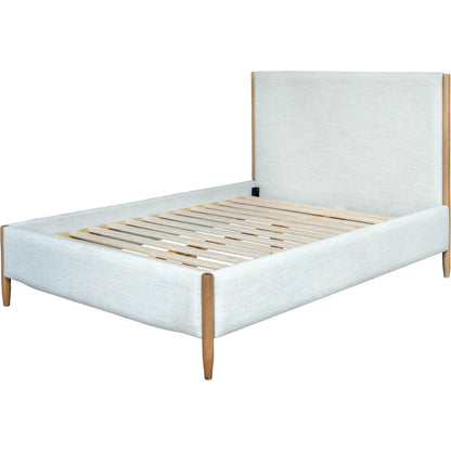 Kamelia Bed by LH Imports in grey, alabaster and sand. Made from unique in a transitional style.