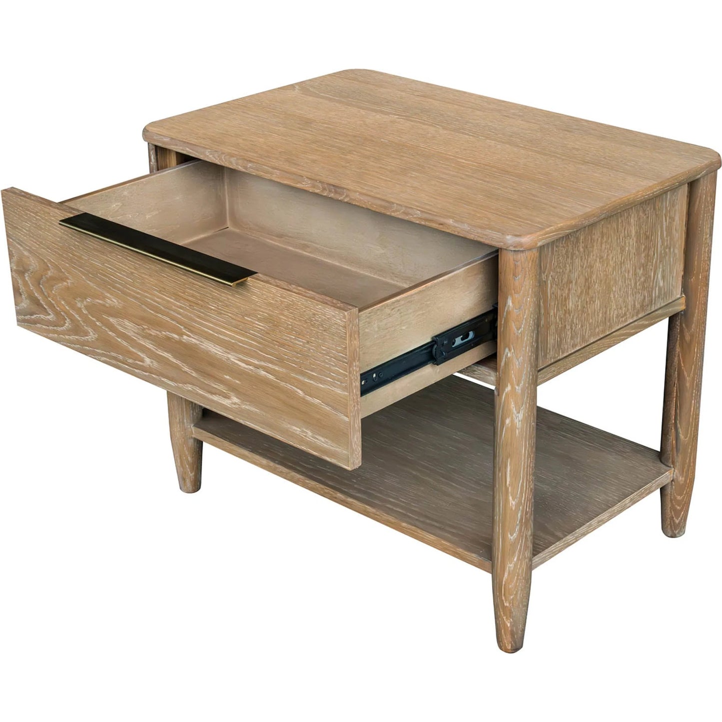 003 SI-2452861 | Additional Silo | Kamelia Nightstand by LH Imports in sand, brass. Made from unique in a transitional style.