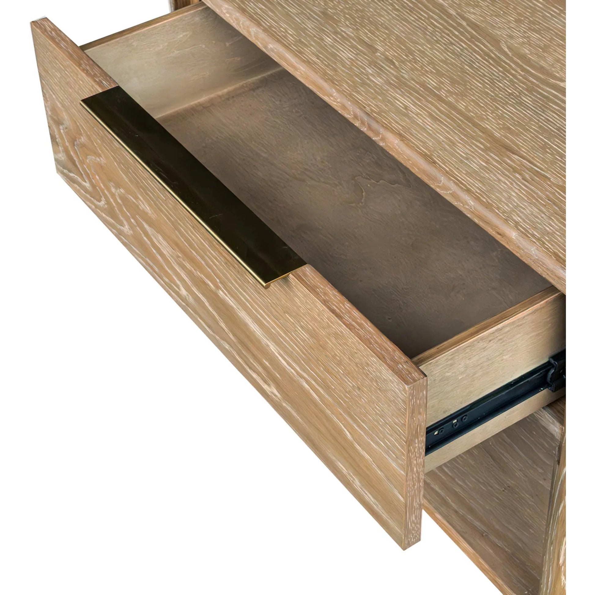 Kamelia Nightstand by LH Imports in sand, brass. Made from unique in a transitional style.