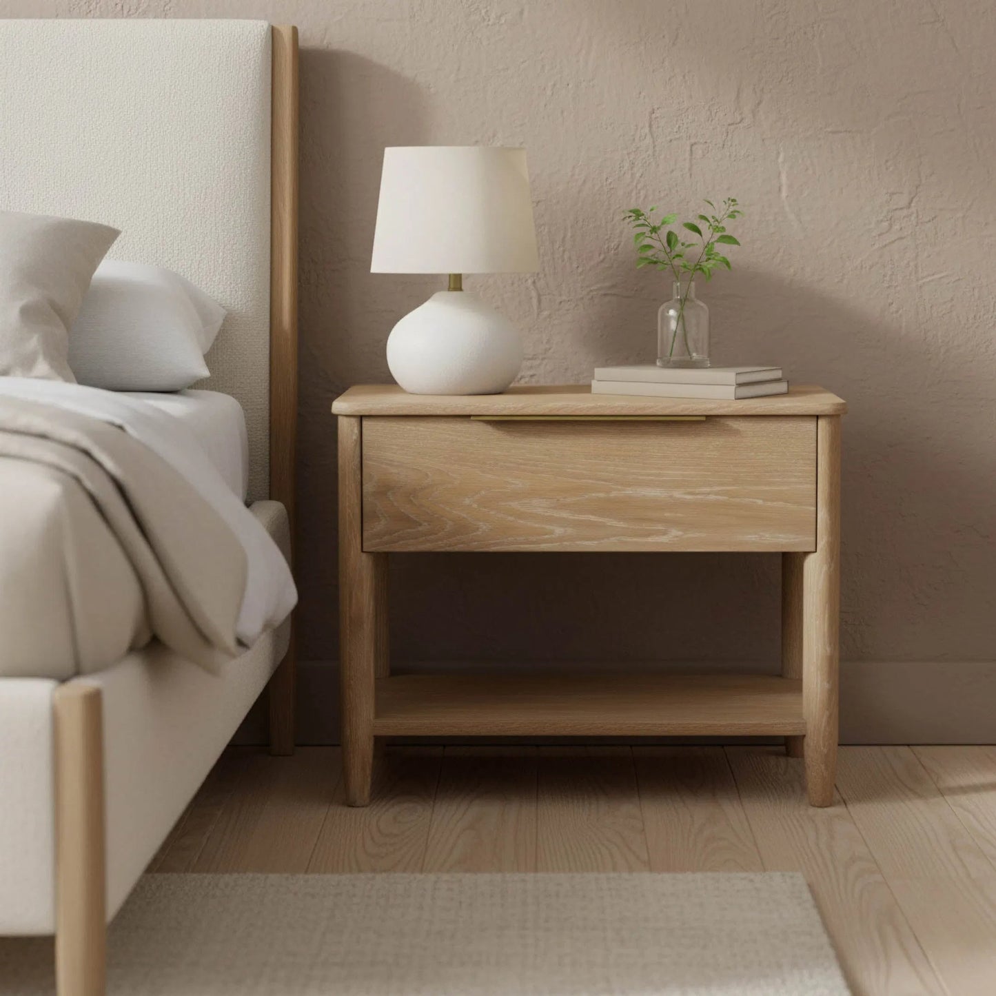 011 SI-2452861 | Lifestyle | Kamelia Nightstand by LH Imports in sand, brass. Made from unique in a transitional style.