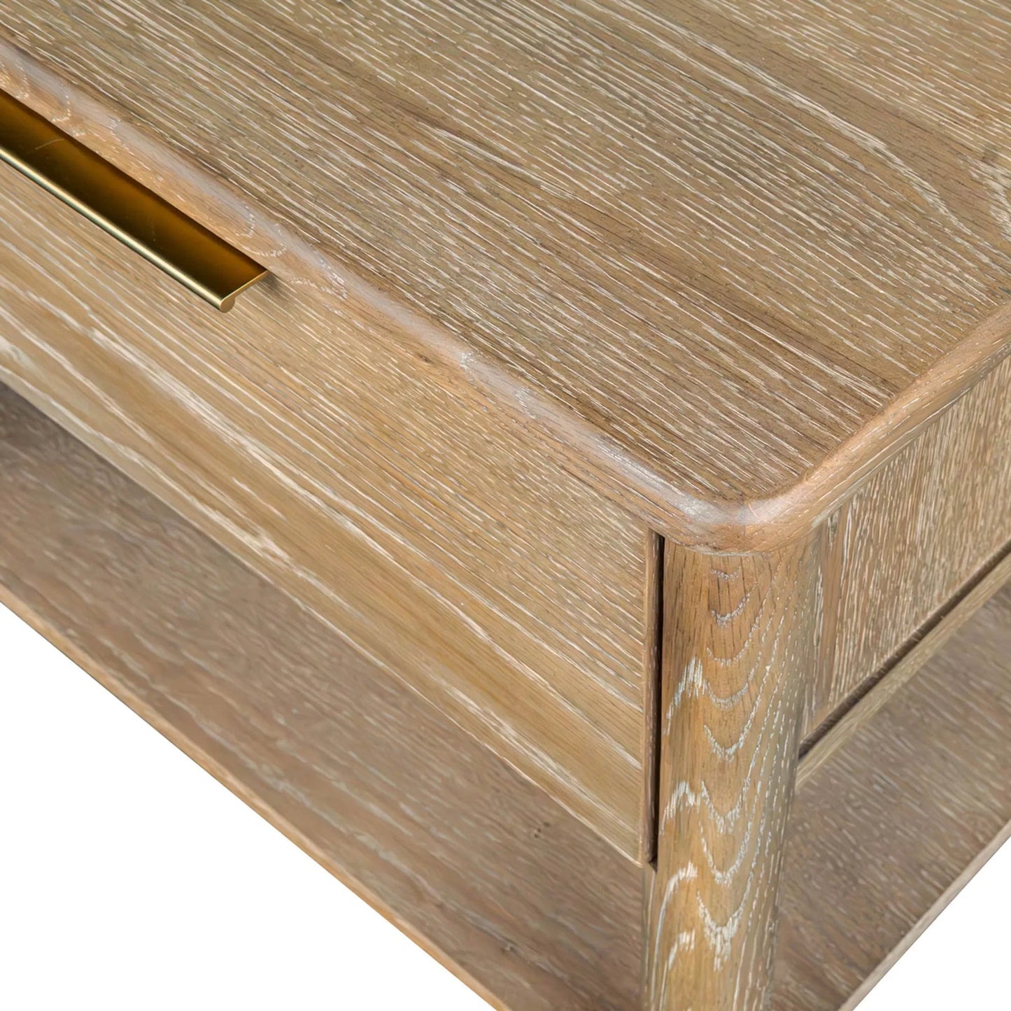 005 SI-2452861 | Closeup | Kamelia Nightstand by LH Imports in sand, brass. Made from unique in a transitional style.