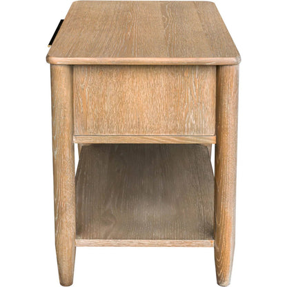 Kamelia Nightstand by LH Imports in sand, brass. Made from unique in a transitional style.