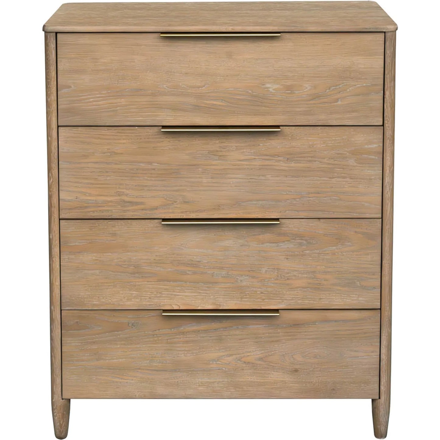 004 SI-2527533 | Additional Silo | Kamelia 4 Drawer Chest by LH Imports in sand, brass. Made from solid oak, oak veneer, mdf, metal in a unique style.