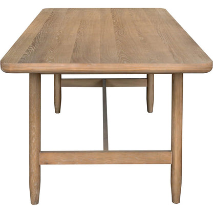 Kamelia Dining Table by LH Imports in sand. Made from unique in a transitional style.