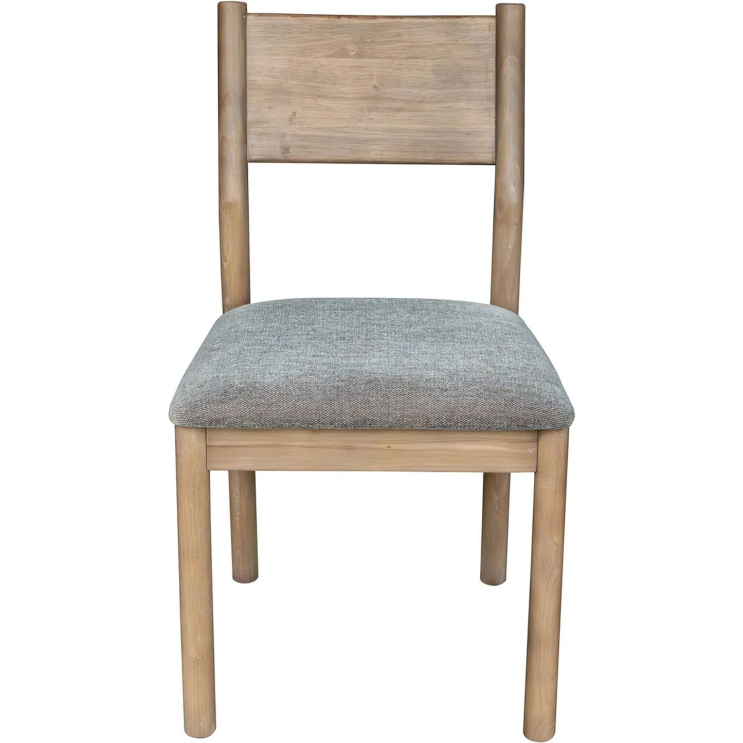 003 SI-2527534 | Primary Silo | Kamelia Dining Chair (Set of 2) by LH Imports in grey and sand. Made from rubber wood, polyester, foam in a unique style.