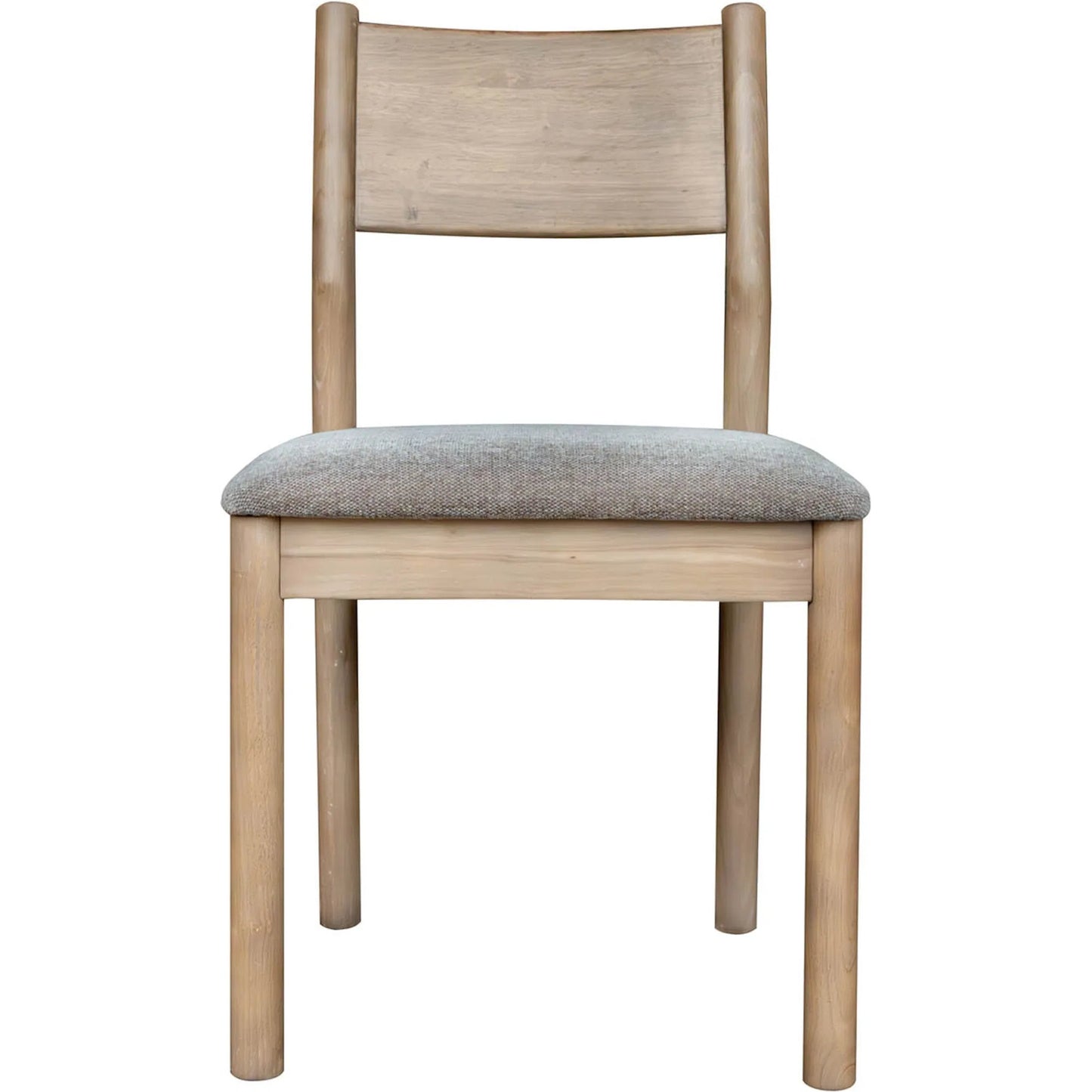 004 SI-2527534 | Additional Silo | Kamelia Dining Chair (Set of 2) by LH Imports in grey and sand. Made from rubber wood, polyester, foam in a unique style.