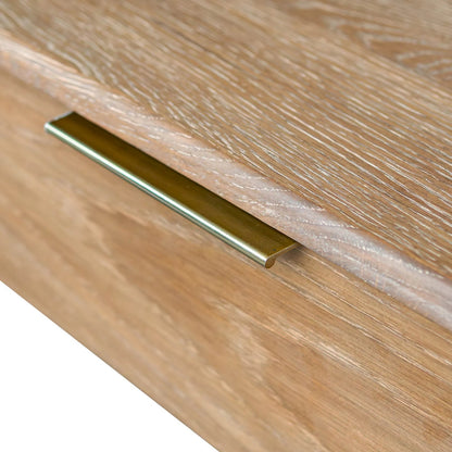 Kamelia Console by LH Imports in sand, brass. Made from unique in a transitional style.