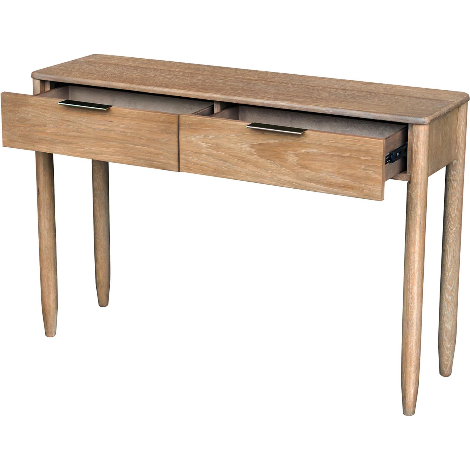 Kamelia Console by LH Imports in sand, brass. Made from unique in a transitional style.