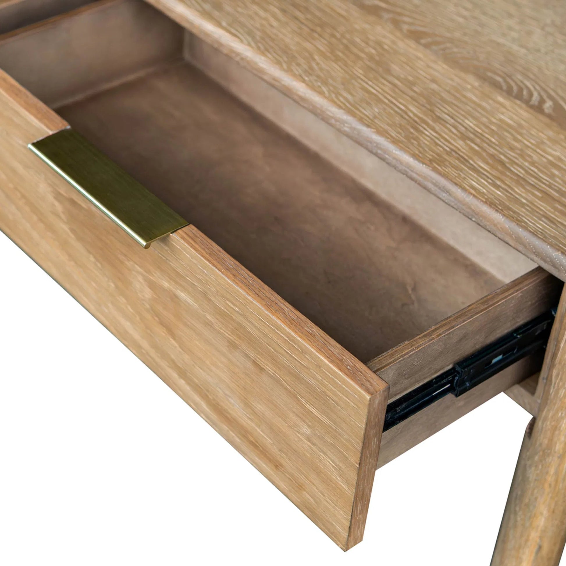 Kamelia Console by LH Imports in sand, brass. Made from unique in a transitional style.