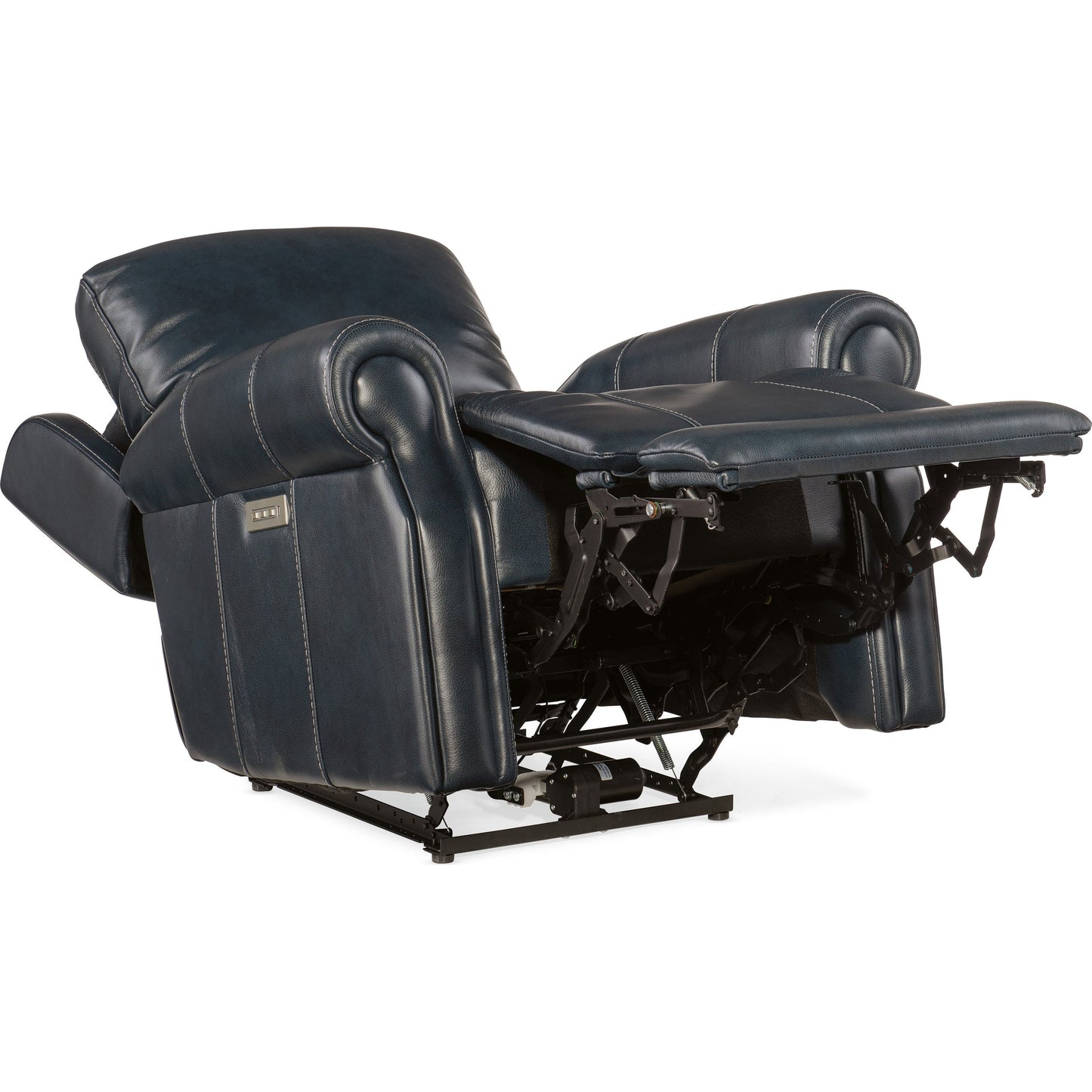005 SI-1873120 | Additional Silo | Eisley Power Recliner by Hooker Furniture in sorrento night seas. Made from leather in a traditional style.