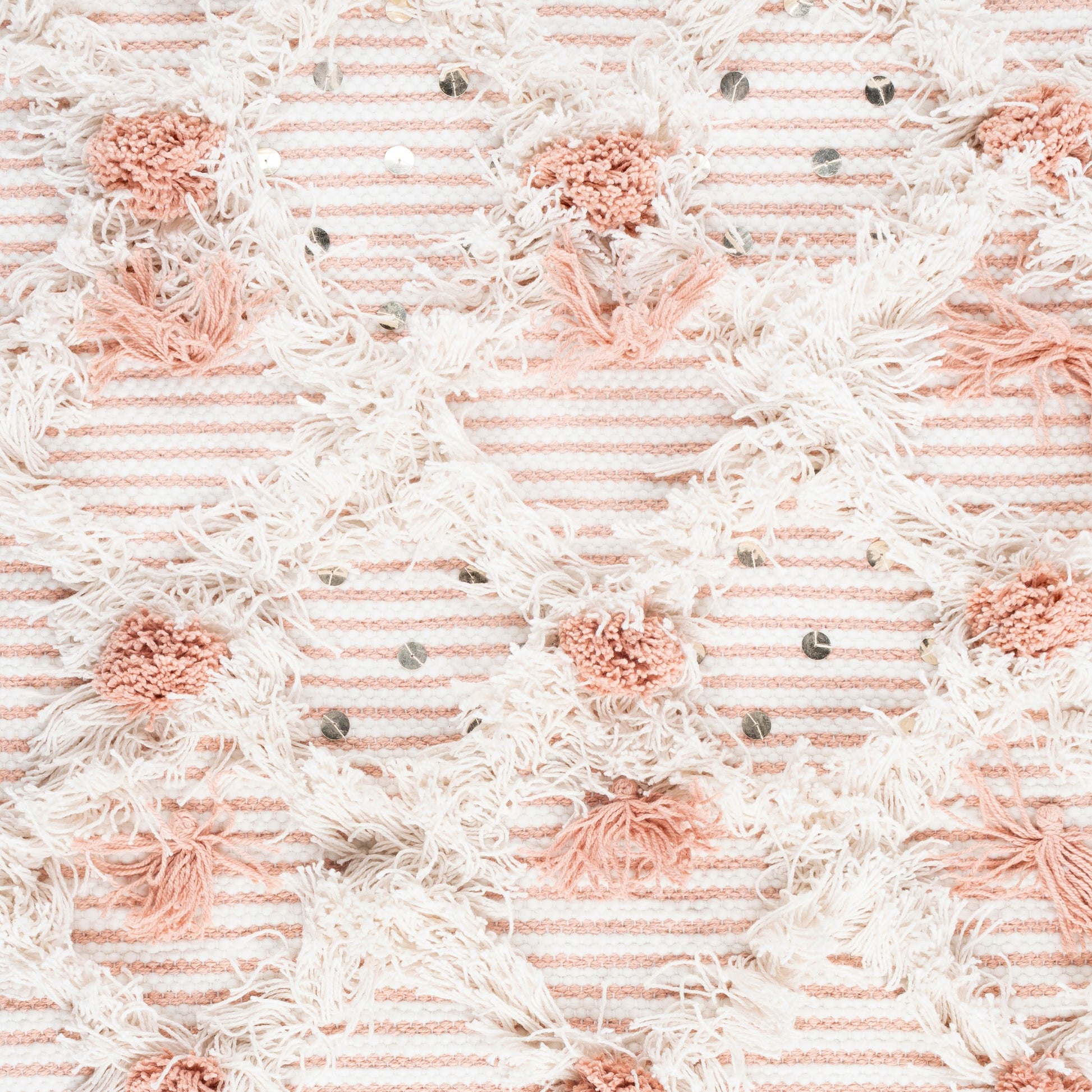 Kari Wall Hanging - 25008 by Livabliss in white, peach. Made from 60% cotton, 40% polyester, 100% wood in a eclectic & global style.