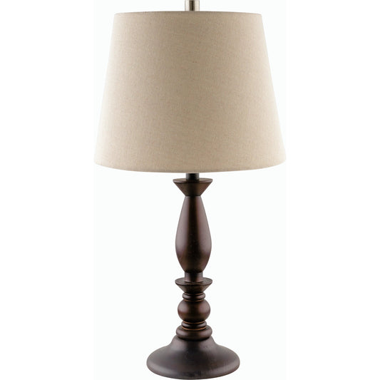 Kauri Accent Table Lamp - 535687 by Livabliss in paintedpaintedplated. Made from wood veneer, linen, polystyrene in a transitional style.