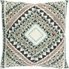 Mint, Camel, Black, Cream / Down Feather / 20" x 20"
