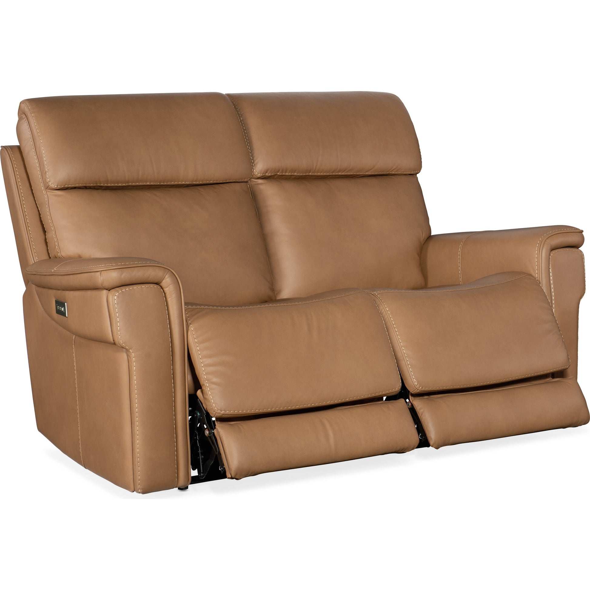 Lyra Zero Gravity Power Loveseat by Hooker Furniture. Made from leather in a traditional style.