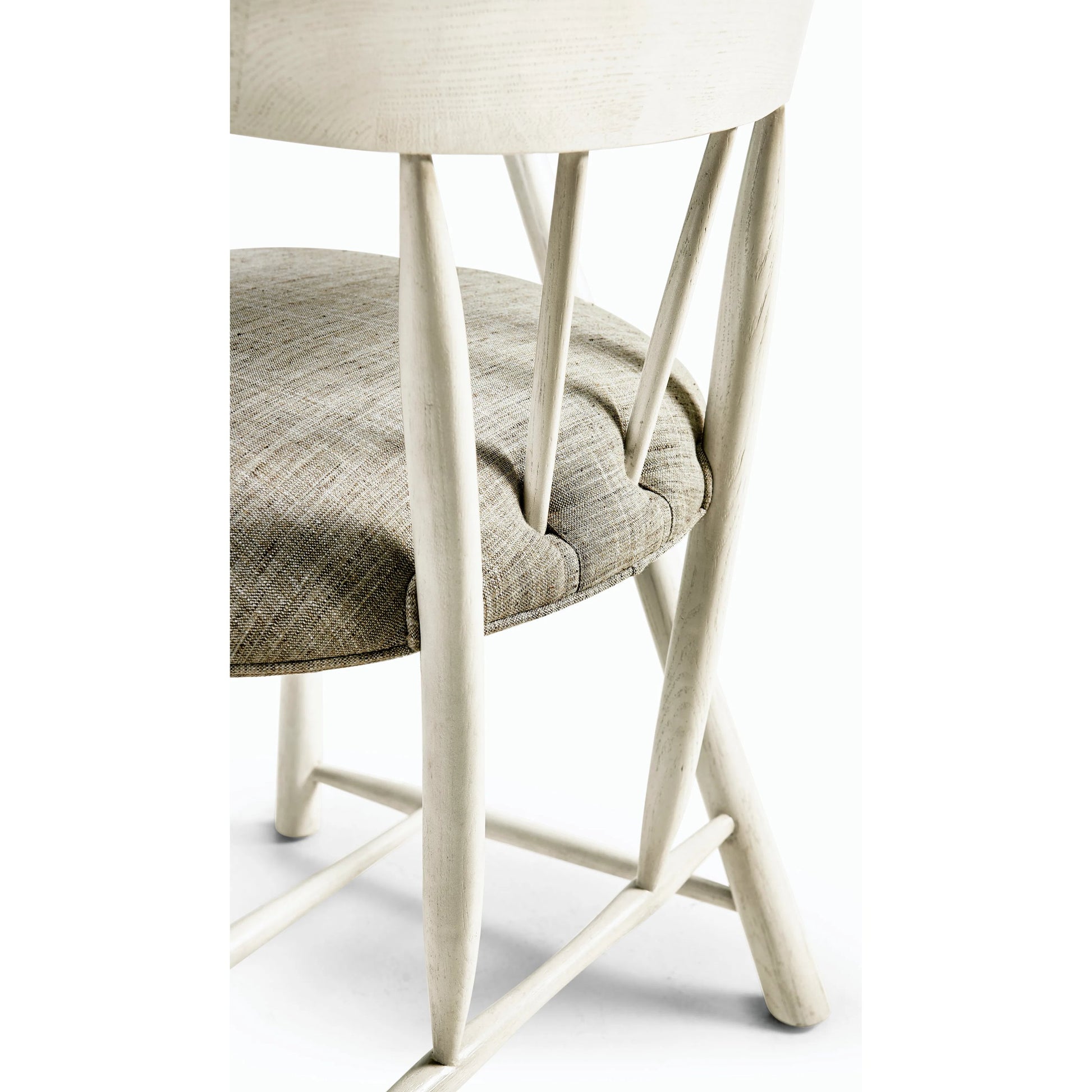 Reimagined Transient Captains Chair by Jonathan Charles in country white oak. Made from oak in a modern style.
