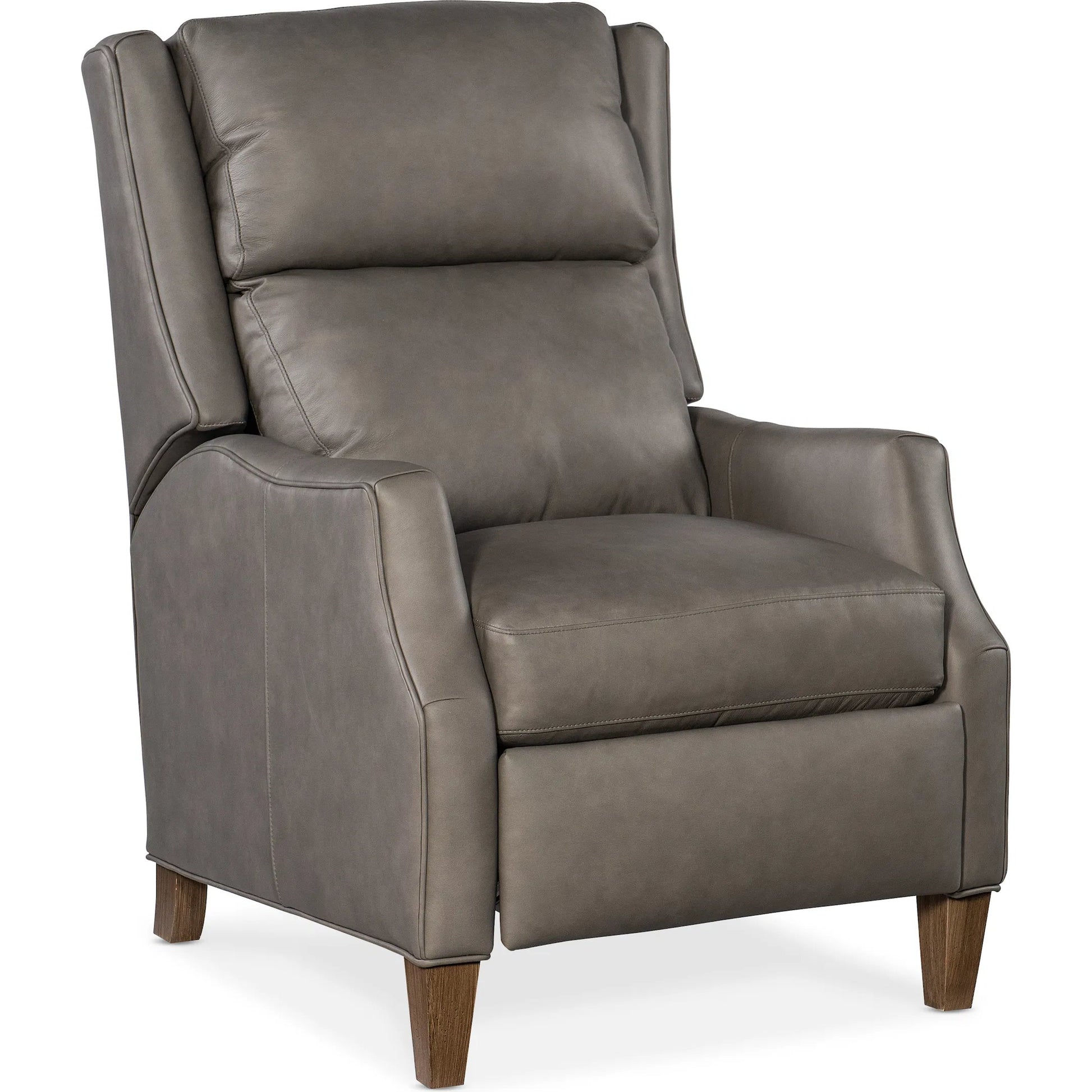 Thomas Recliner by Bradington-Young by Hooker Furniture. Made from leather in a unique style.