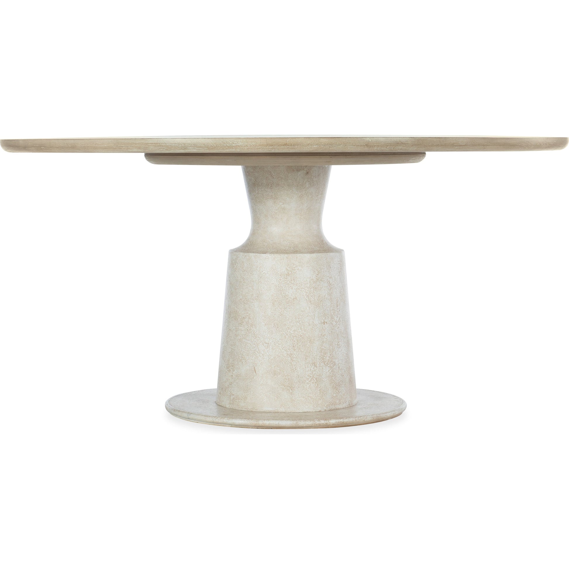 Cascade Pedestal Dining Table by Hooker Furniture in terrain. Made from oak veneers, resin in a cottage & farmhouse style.